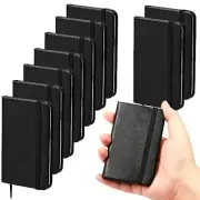 Pcs Hardcover Leather Pocket Notebook 4 x 2.5 Inch Small Notebook 50 10 Black