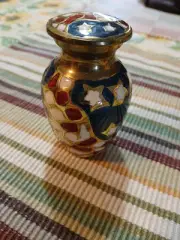 American Flag Solid Brass Small Urn for Human Ashes Cremation New Out Of Box