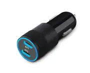 40W Type-C Car Charger Fast Charge Dual Port USB Car Charger Lighter Adapter Black