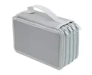 Colored Pencil Case-72 Slots Colored Pencil Organizer with Zipper for Watercolor Pencils