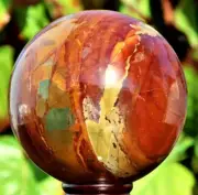 Large Red Mookaite Jasper Crystal Sphere Ball Handmade Crystal Home Office Decor
