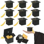 5x Doctor Hat Gift Boxes Graduation Party Tassel Candy Case Decoration Ornament