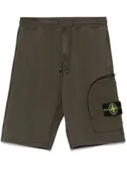 [Stone Island] Compass-badge shorts S Green