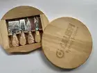 4Pcs/Set Wood Handle Oak Bamboo Cheese Cutter Knife Slicer Kit Kitchen Set