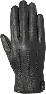 [HAMKVBPR] Men's Gloves Leather Gloves Winter Warm Padded Thickened Driving Simple Gloves Winter Warm Gloves