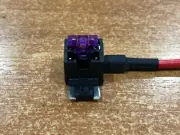 Add A Circuit Low Profile Mini Fuse Holder APS & Free Purple 3 AMP Fuse x 1