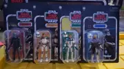Star Wars The Bad Batch 4pc Clone Trooper Set Open Unpunched Cards Captain Rex