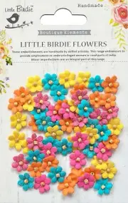 Little Birdie Beaded Micro Petals 60/Pkg-Vivid Palette