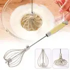 дStainless Steel Semi-Automatic Egg Whisk Tool HandPush Mixer Egg Beater Blender