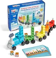 Hand2mind Numberblocks Express Train MathLink Cubes Activity Set, Preschool Toy,