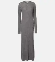 [Toteme] Toteme Cable-knit wool sweater dress AU 10 grey