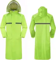 [KEOYA] Men Rain Waterproof Long Jacket Reflective Safety Raincoat with Hood