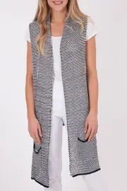Long S/Less Knit Cardi--HOLM-HF467