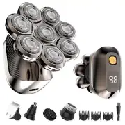 8D Head Shavers for Bald Men, 5-in-1 Rechargeable Electric Shaver, Head Elect...