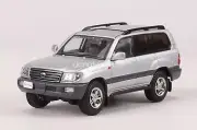 GCD 1/64 Scale Toyota Land Cruiser LC100 Silver DieCast Car Gift New