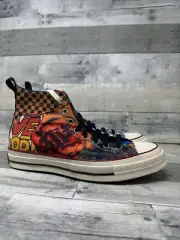 Converse Chuck 70 Hi JFG Black Graffiti Shoes 170646C Mens Sz 9.5 EUR 43 NEW