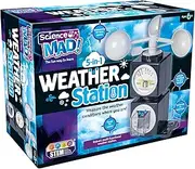 5 in 1 Weather Station for Kids - Learn About Weather Conditions with Fun - Includes Multi Functions, Wind Indicator, Compass, Thermometer, Rainfall Gauge, 6+ Years