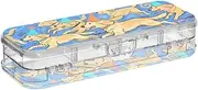 Yoogain Cartoon Dog Party Plastic Pencil Box Clear Double Deck Pens Boxes Case For Stationery With Snap-Tight Lid