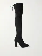 [Stuart Weitzman] Stuart Weitzman - Highland Suede Over-the-knee Boots - Black - US8 US 8 Black
