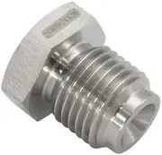 Aeroflow Inverted Flare Hex Port Plug 1/2-20 Stainless Steel - AF349-04