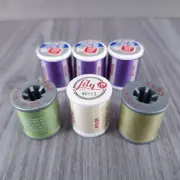 Nylon Thread Spools Lot of 6 Sewing Thread Craft Supply