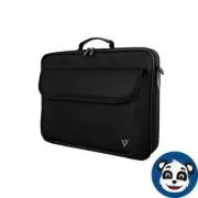 V7 CCK16-BLK-3N. 15.6" Polyester Essential Frontloading Laptop Case, Black. New