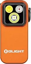 OLIGHT Oclip Pro Max Throw 120 Meters EDC Clip-on Light Equipped with Spring Clip Magnetic Base LED Light for Highing Fishing and Outdoor(Orange)