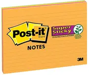 Post-It Lined Super Sticky Notes Rio De Janeiro 203 x 152mm 4-Pack
