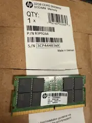 HP 1X 32GB PC5-38400 DDR5 5600 SO SDRAM DIMM 83P92AA NEW