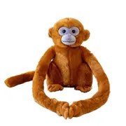 Golden Monkey Plush Toy Soft Stuffed Animal Doll Simulation Long-armed Monkey Plushies Baby Sleeping Soothing Companion Toy Birthday Gift