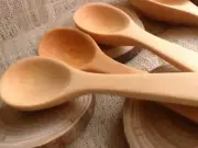 100% SIBERIAN RINGING CEDAR WOOD TEA SPOON**13.5 cm