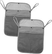 SHOWERORO Organize Baby's Essentials 2pcs Stroller Hanging Bag Mesh Baby Stroller Accessories Travel Organizer for Baby Carrying