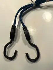 Flat Bungee Cord Heavy Duty Outdoor with Hooks, Bungee Cords 2PCS 17.5"
