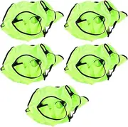 Kids Training Tank Top, 5 Pieces Breathable Sports Practice Bibs for Outdoor Activities (Fluorescent Green)
