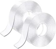 6M Nano Double Sided Tape Heavy Duty, Transparent Reusable Nano Adhesive Tape, Washable Traceless Strong Gel Tape for Carpet,Photos Posters