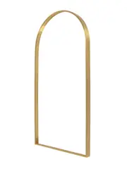 Contour Arch Mirror Frame Only in Aged Brass