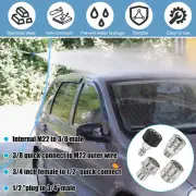 8Pcs Pressure Washer Adapter Set 5000PSI Stainless Steel M22 to 3/8inch pawWc