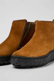 Ground MICHELIN Brown suede ankle boots