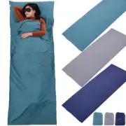 Single Sleeping Bag Liner Soft 90*220cm Camping Hiking Hostel Travel Inner Sheet