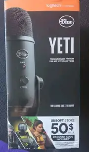 Yeti Logitech for Creators Blue Yeti USB Microphone Gaming Streaming
