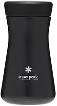 Snow Peak's Tsuzumi Bottle 350, TW-350BK, Stainless Steel, Vacuum-Sealed, Double-Walled, Made in Japan, Lifetime Product Guarantee, Lightweight for Camping & Everyday Use