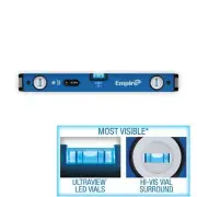 Empire LED Level Shock Absorbing End Caps Locking System Aluminum 24 in. Length