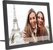 15 Inch WiFi Digital Picture Frame, Auto Rotate Digital Photo Frame with 1024 * 768 IPS Full HD Touchscreen, Frame Share Photos and Videos Via App (AU)