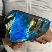 2.1lb Natural Gorgeous Labradorite Quartz Crystal Stone Specimen Healing