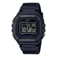 在飛比找ETMall東森購物網優惠-CASIO 卡西歐 W-218H-1B 復古方型 計時碼錶 