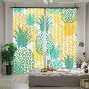 Green Pineapple Turf 3D Curtain Blockout Photo Printing Curtains Drape Fabric