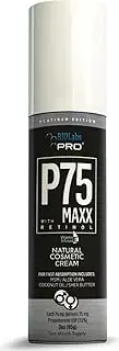 BIOLabs PRO Natural P75 Maxx with Retinol Cosmetic Cream - 5000MG Progesterone per Bottle - 7.5% - Two Month Supply - 3oz (Unscented)