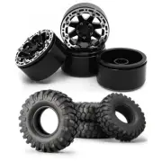 FLYXM 4Pcs 1.9" Beadlock Wheel Rims for 1/10 RC Crawler Axial SCX10 RC4WD D90