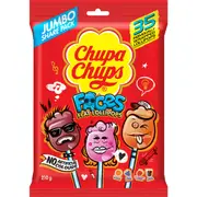 Chupa Chups Faces Flat Lollipops 35 pack