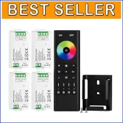 4PCS 2.4GHz Wireless RGB LED Lighting Kit with Remote Control - Multicolor Magic
